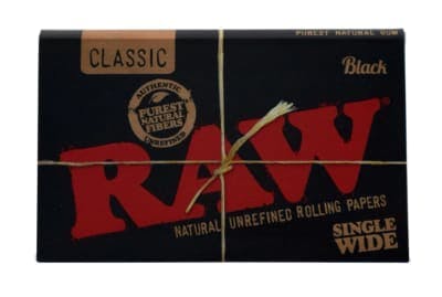 Black Single Wide Double Feed Papers | Highlife Bluewater
