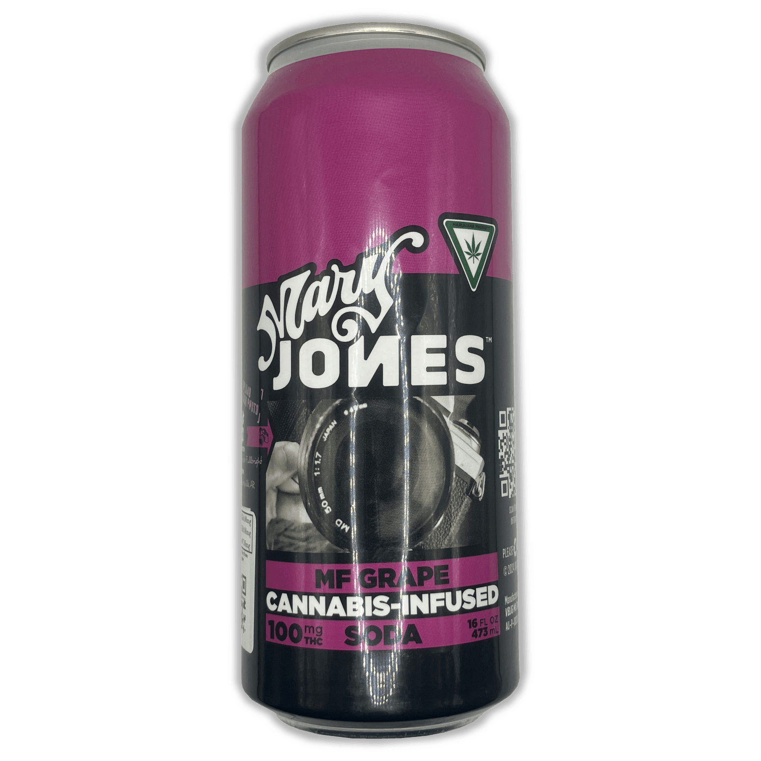 Product: Mary Jones | Infused Soda (Single Can) - 100mg - MF Grape