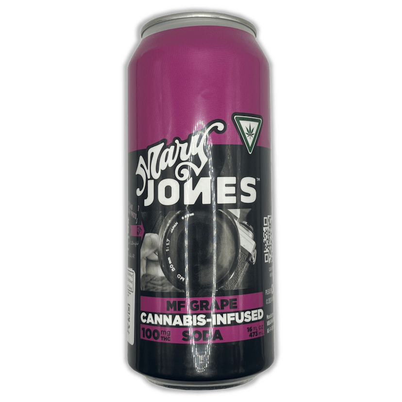 Mary Jones | Infused Soda (Single Can) - 100mg - MF Grape