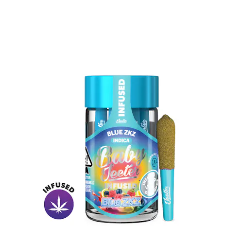 Blue ZKZ Baby Jeeter Infused Pre-Roll 5-pack | 2.5g-active