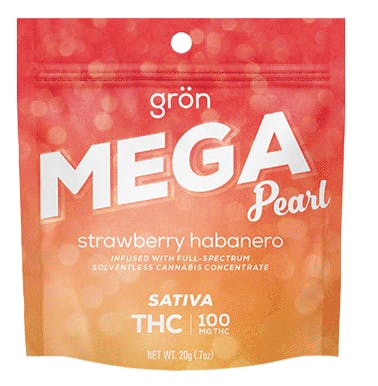 Strawberry Habanero Mega Pearl THC | 100mg | Nectar - Beaverton Hall