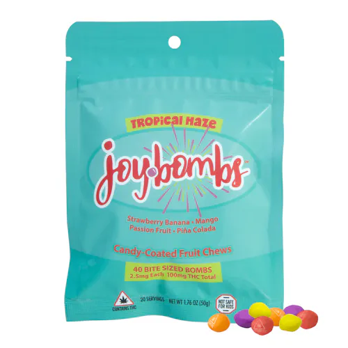 Joy Bombs Tropical Haze (40pk / 100mg THC)-1