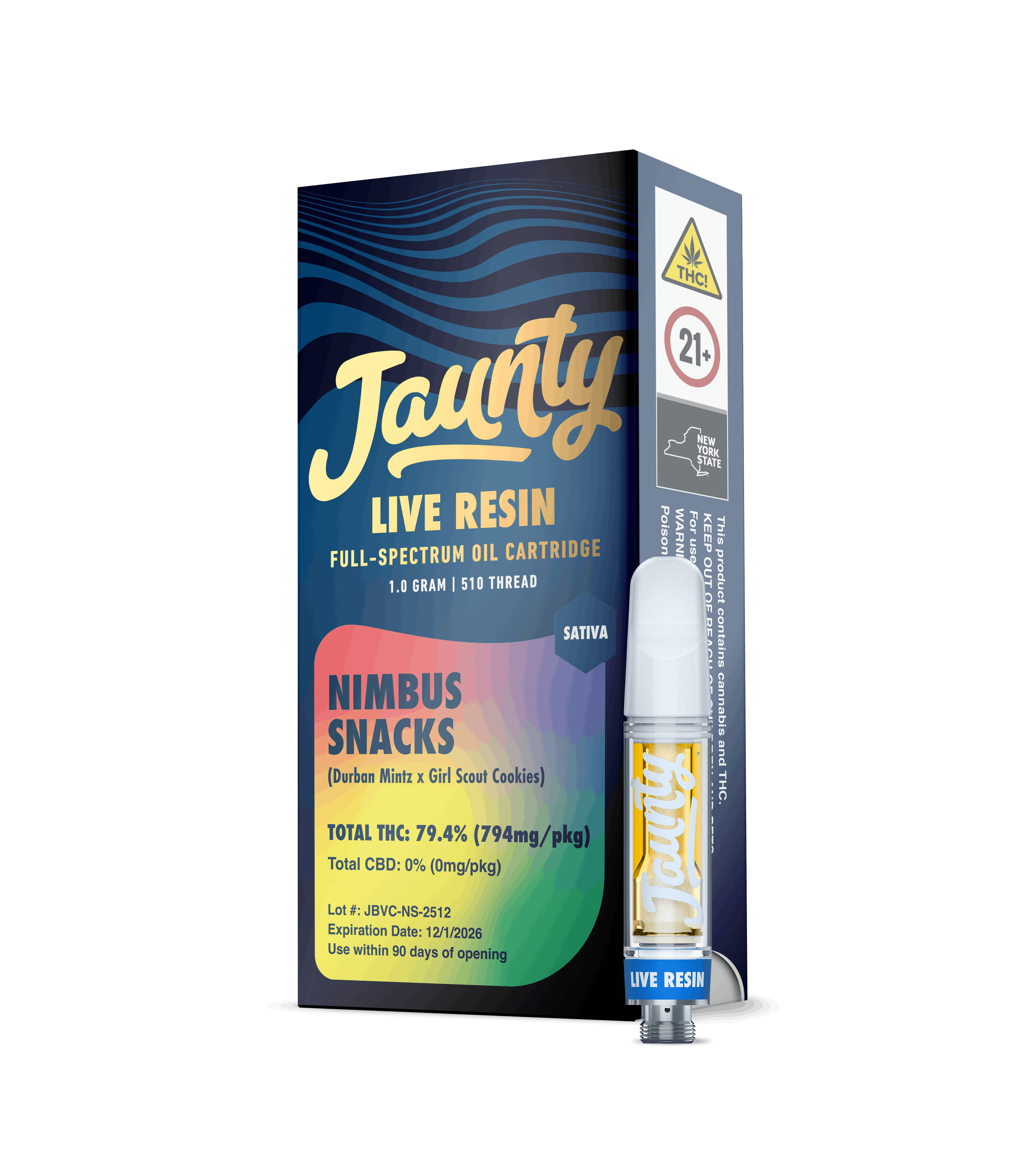 Jaunty Nimbus Snacks | Live Resin | Kit | 1g Cartridge + Battery - Strain  Stars Cannabis Dispensary in NY