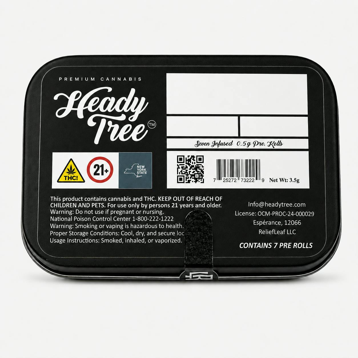 Heady Tree - 7 Pack .5g Infused Prerolls - Mango Smoothie