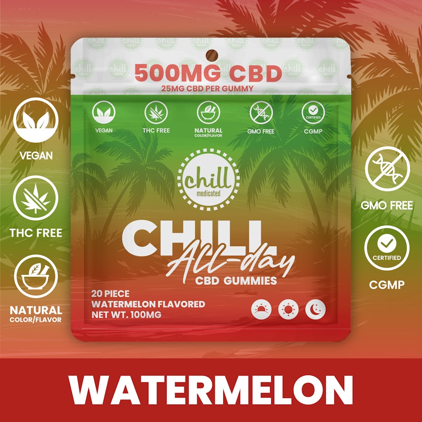 Chill Medicated - CBD Gummies - All Day - Watermelon
