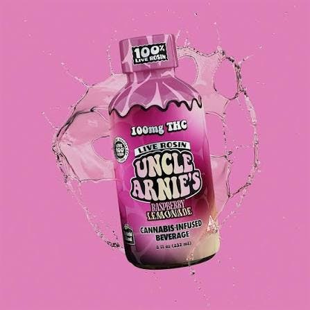 Product GTI Uncle Arnie's Rosin Beverage 8oz - Raspberry Lemonade 100mg