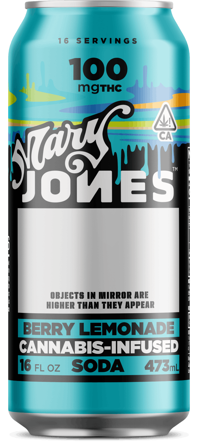 Product: Mary Jones | Berry Lemonade Cannabis Infused Soda | 100mg