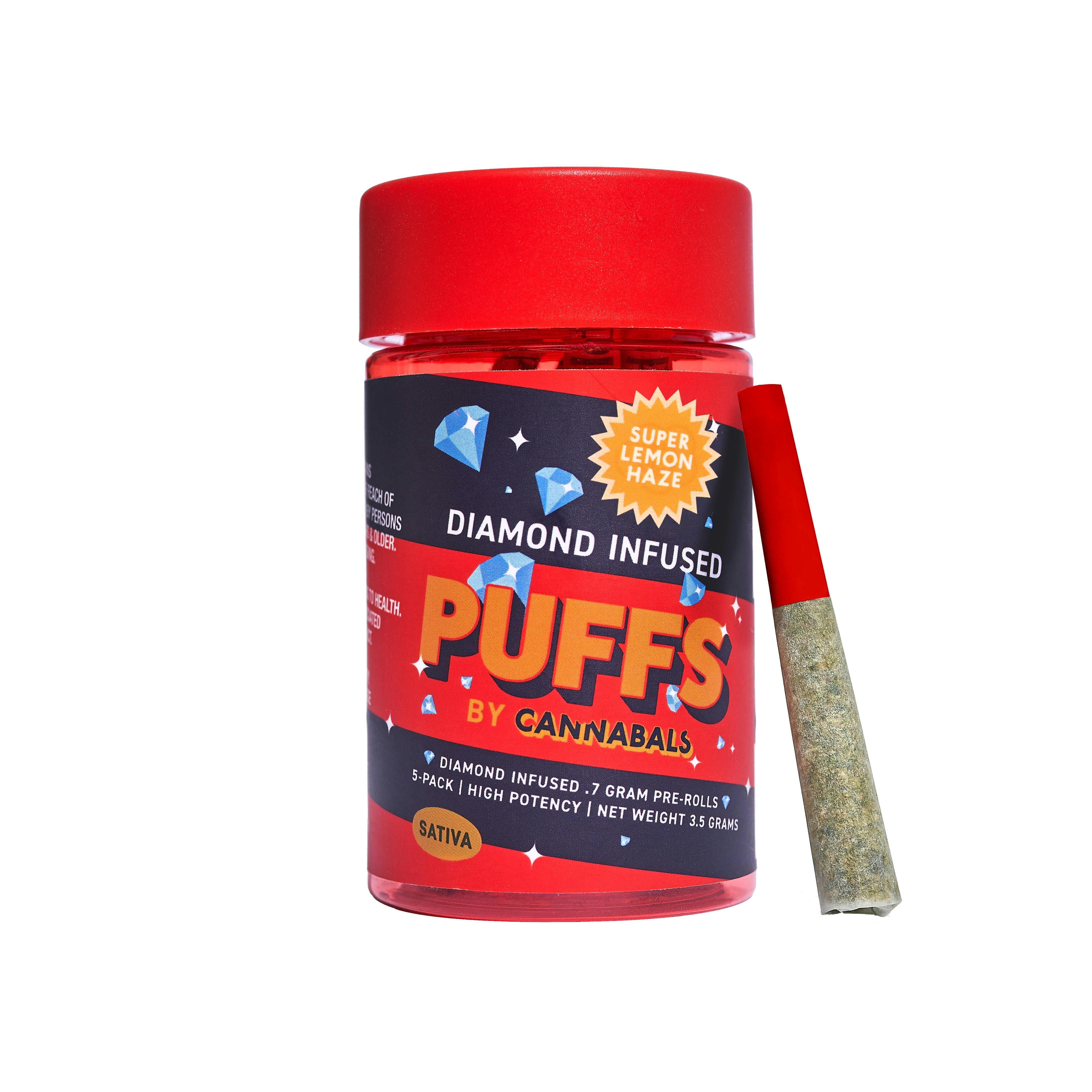 Cannabals | Super Lemon Haze | Diamond Infused Pre-Rolls | 7pk | 3.5g