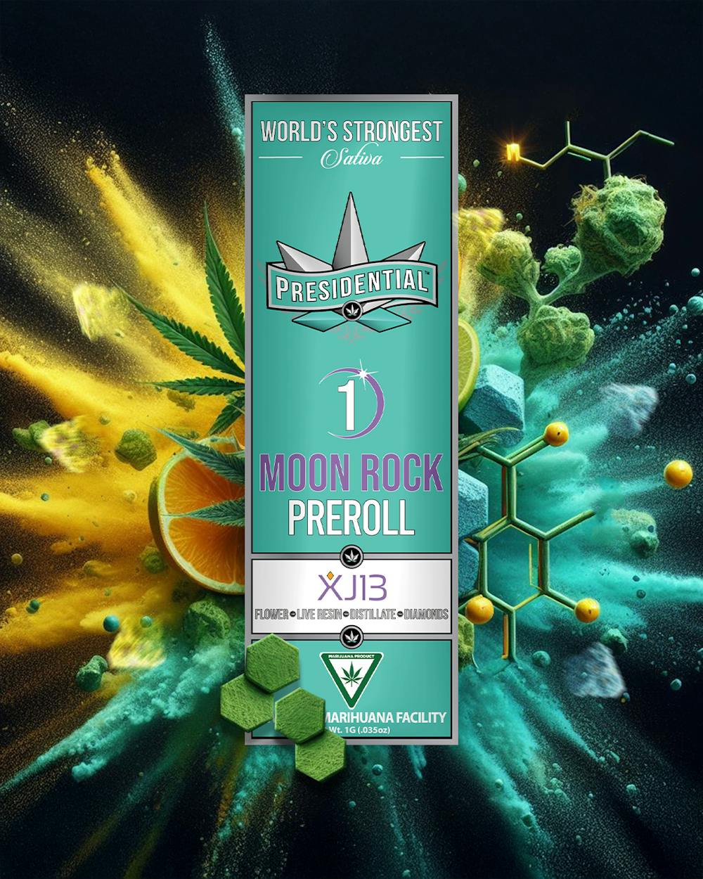 Product Moonrock Preroll | XJ13  (S) Presidential