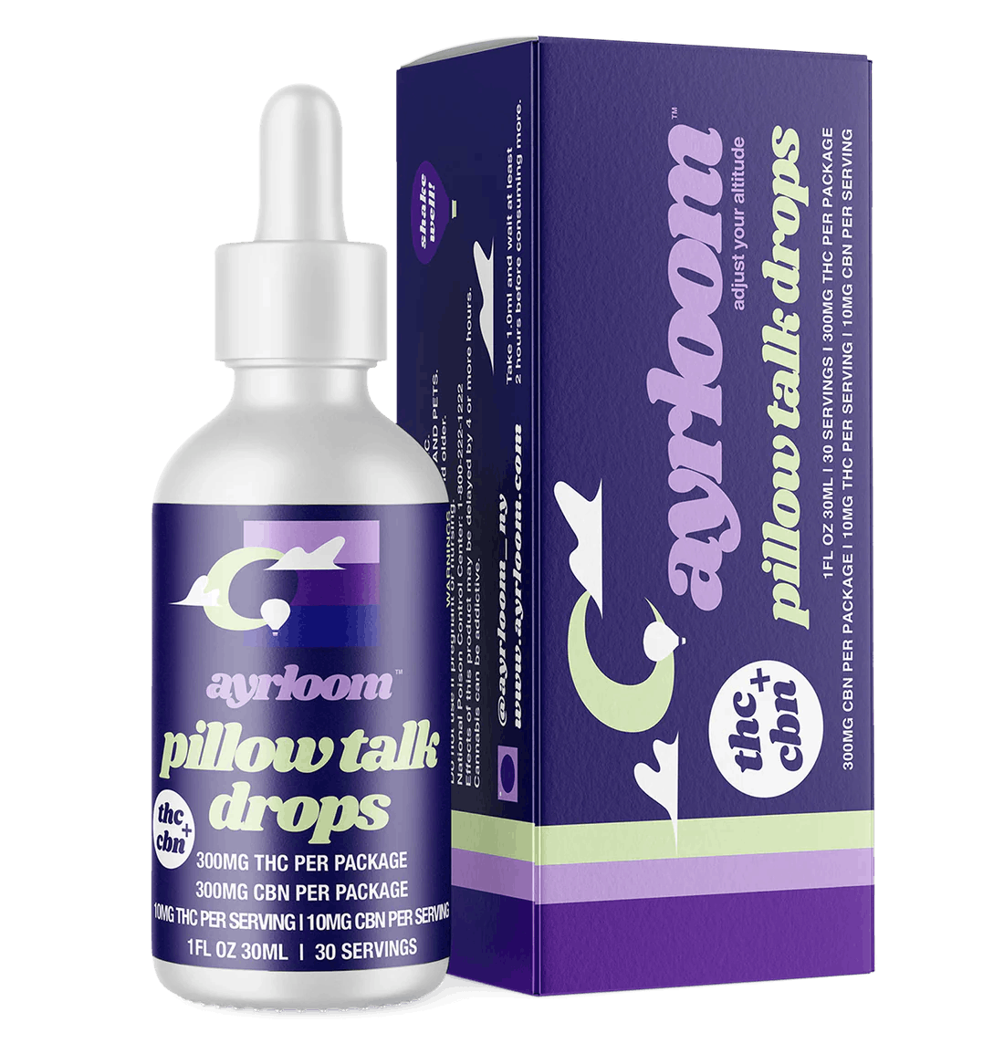Photo of Ayrloom | Pillow Talk Drops | 1:1 | 300MG THC : 300MG CBN