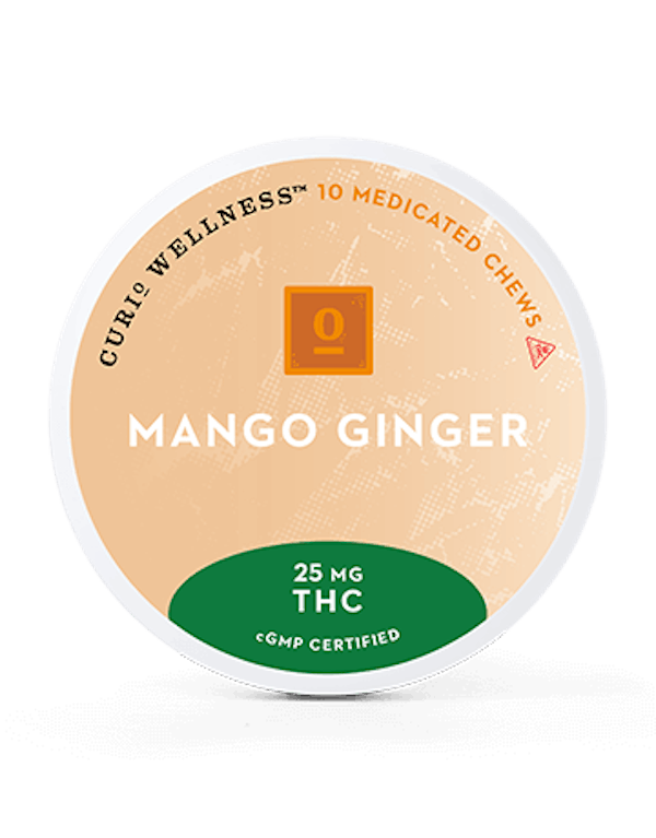 EdibleMango Ginger 25mg Each 250mg Total THC 10 pk Thrive Dispensary