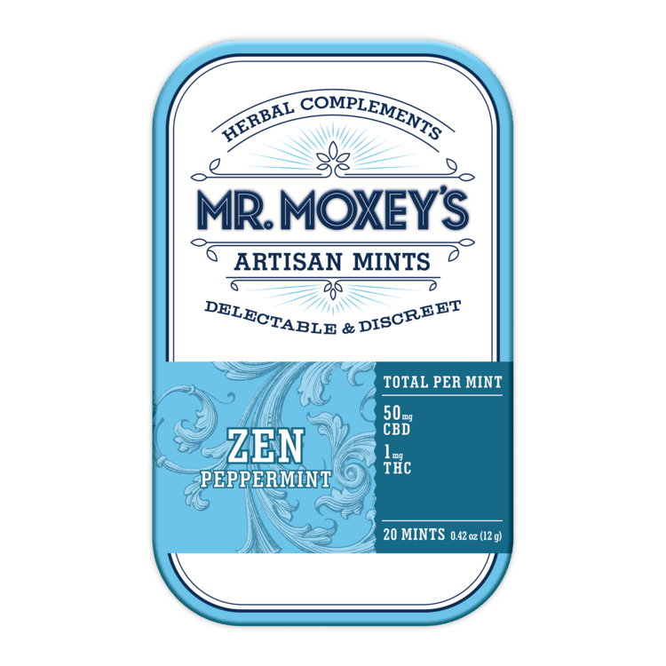 Mr. Moxey's: CBD 50:1 Zen Peppermints - 20pk 1020mg