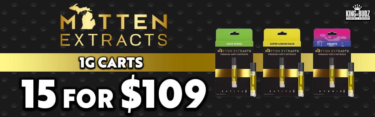 Mitten Extracts 510 Carts - 15/$109