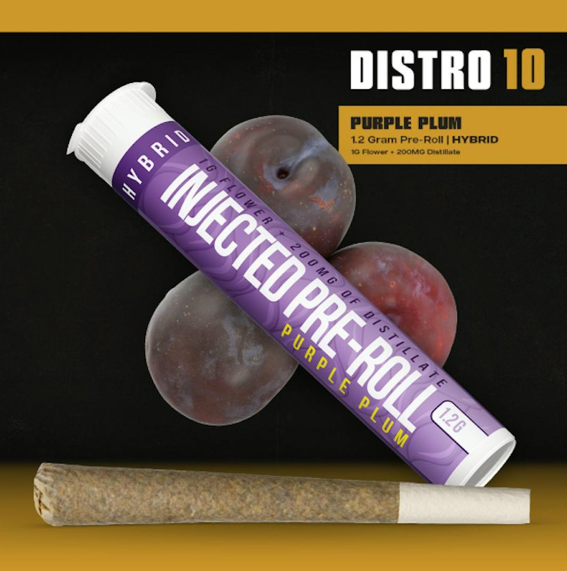 Distro 10 Infused Pre-roll | Purple Plum