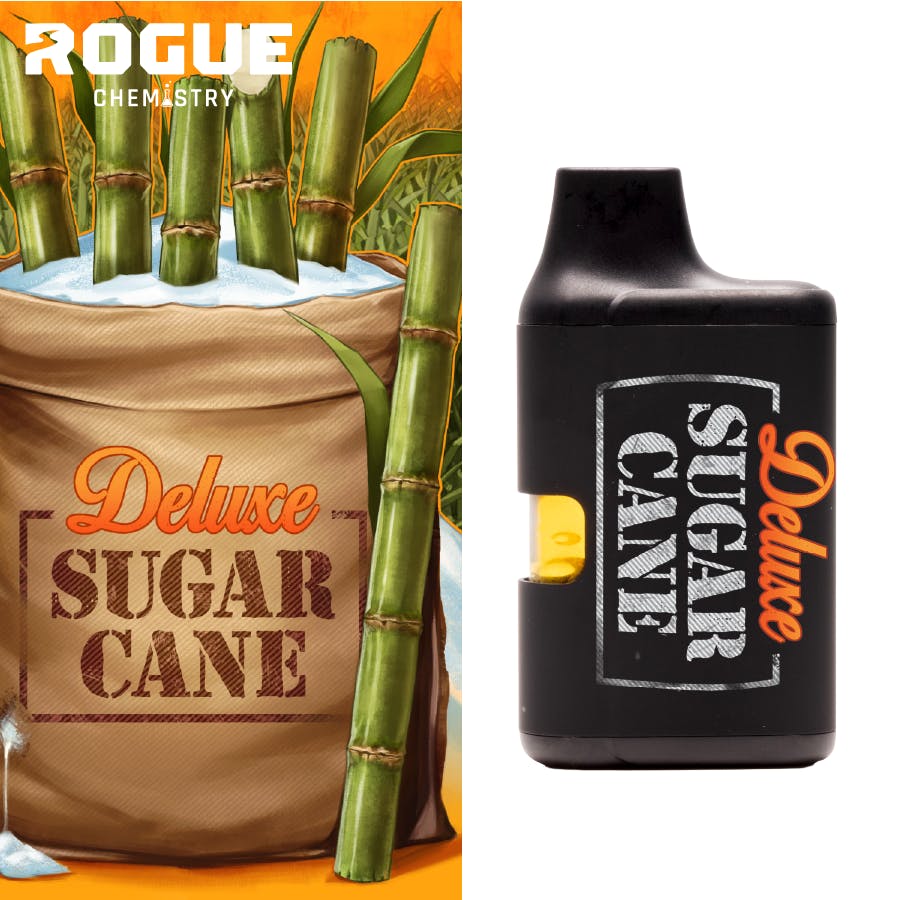 Product: Rogue Chemistry | Deluxe Sugar Cane | Live Resin Disposable | 1g | Sativa