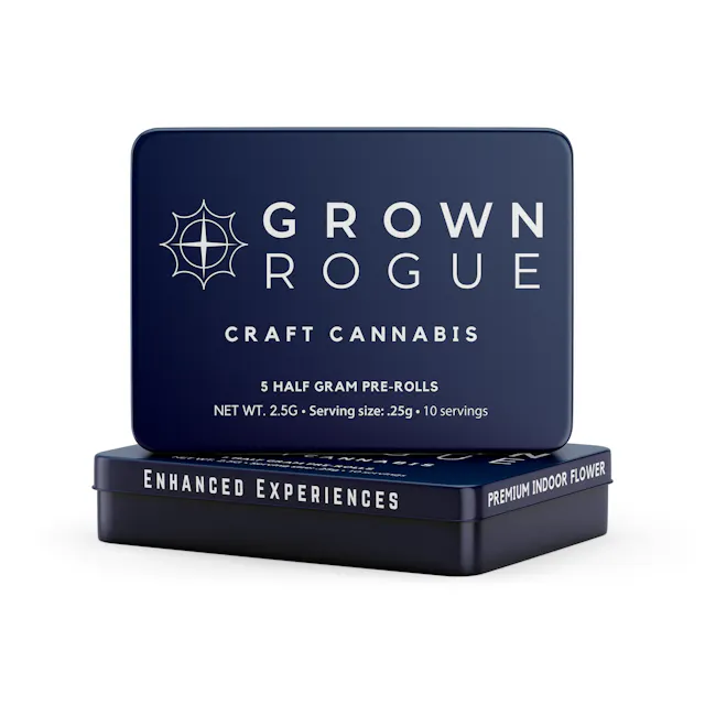 Grown Rogue Pre-Roll Pack Triple Beam 5pk/2.5g (sativa hybrid, packs)