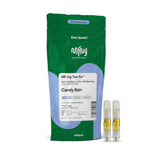 MFNY | Live Resin 510 Cart Two-Fer | Candy Rain | .5g | 2pk-active