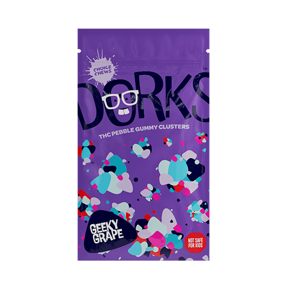 Photo of Choice Chews | Geeky Grape | Dorks | 100mg (Indica)