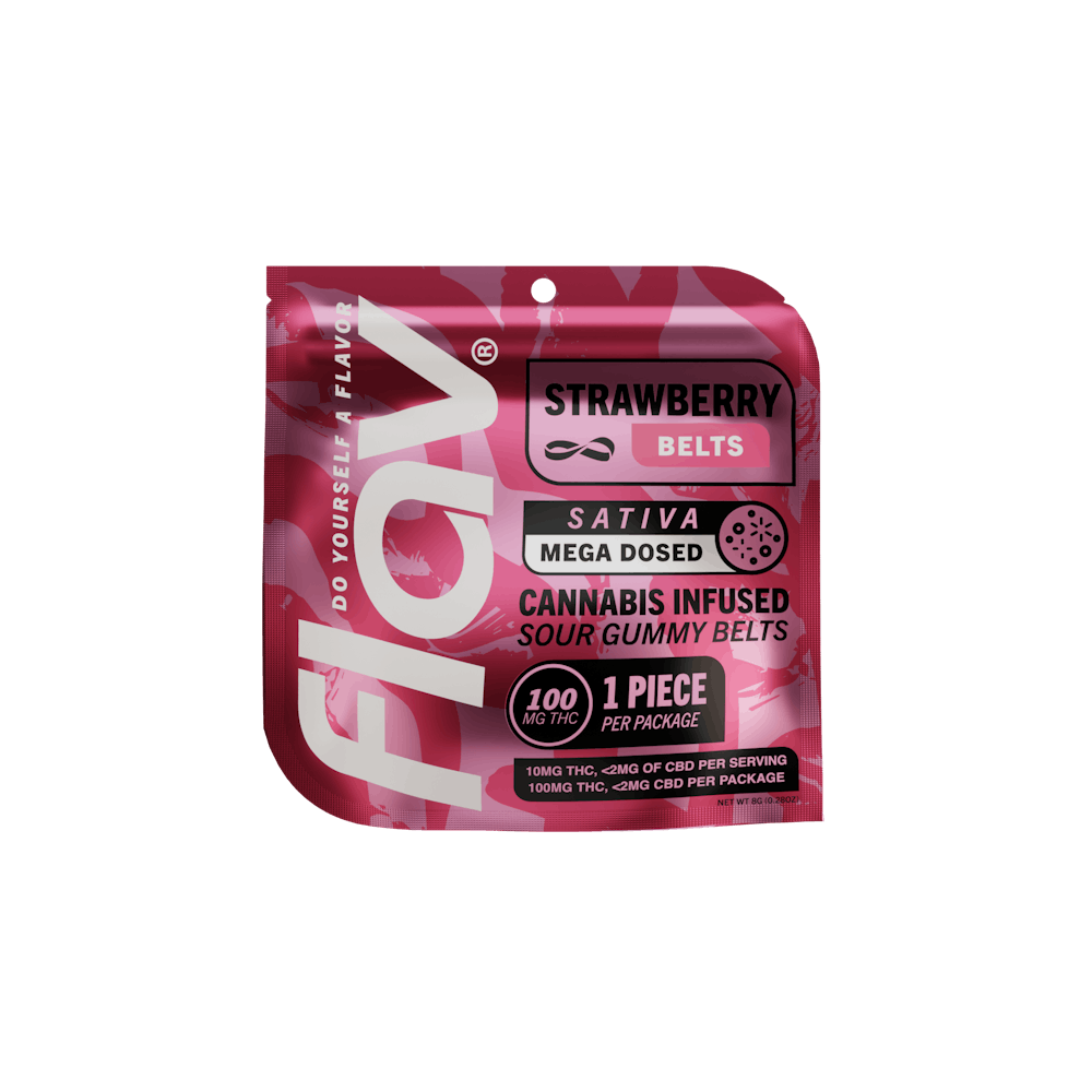 Product Strawberry Mega Belt - Live Resin - 100mg - Sativa