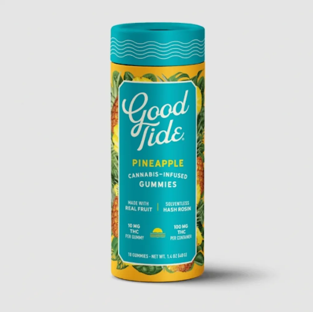 Product KR Good Tide Rosin Gummies - Pineapple 100mg 10pk