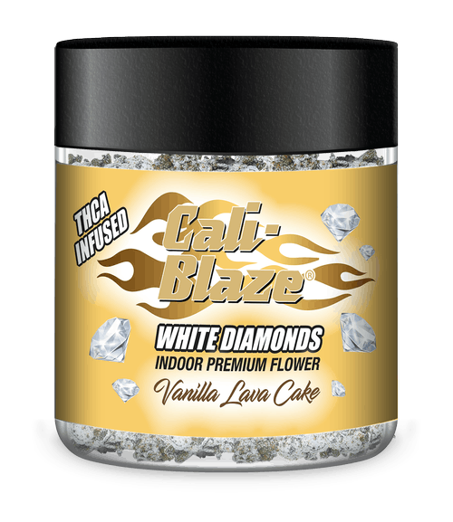 Cali-Blaze | White Diamond Frosted Flower - 3.5g - Vanilla Lava Cake