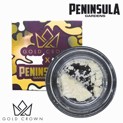 Gold Crown x Peninsula Gardens - 1g Crumble - Black Maple