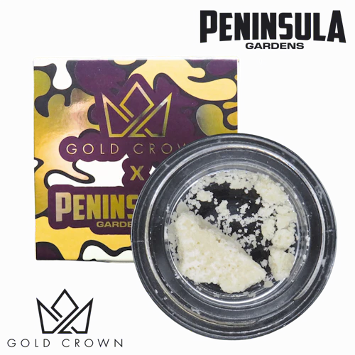Gold Crown x Peninsula Gardens - 1g Crumble - Black Maple