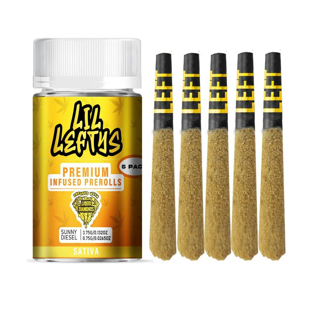Product Left Coast - Sunny Diesel - Lil Lefties - 3.75g - Infused Prerolls