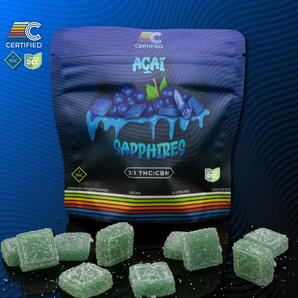2:1 CBN Acai Sapphires | 10pk | Nectar - Harrison Ave