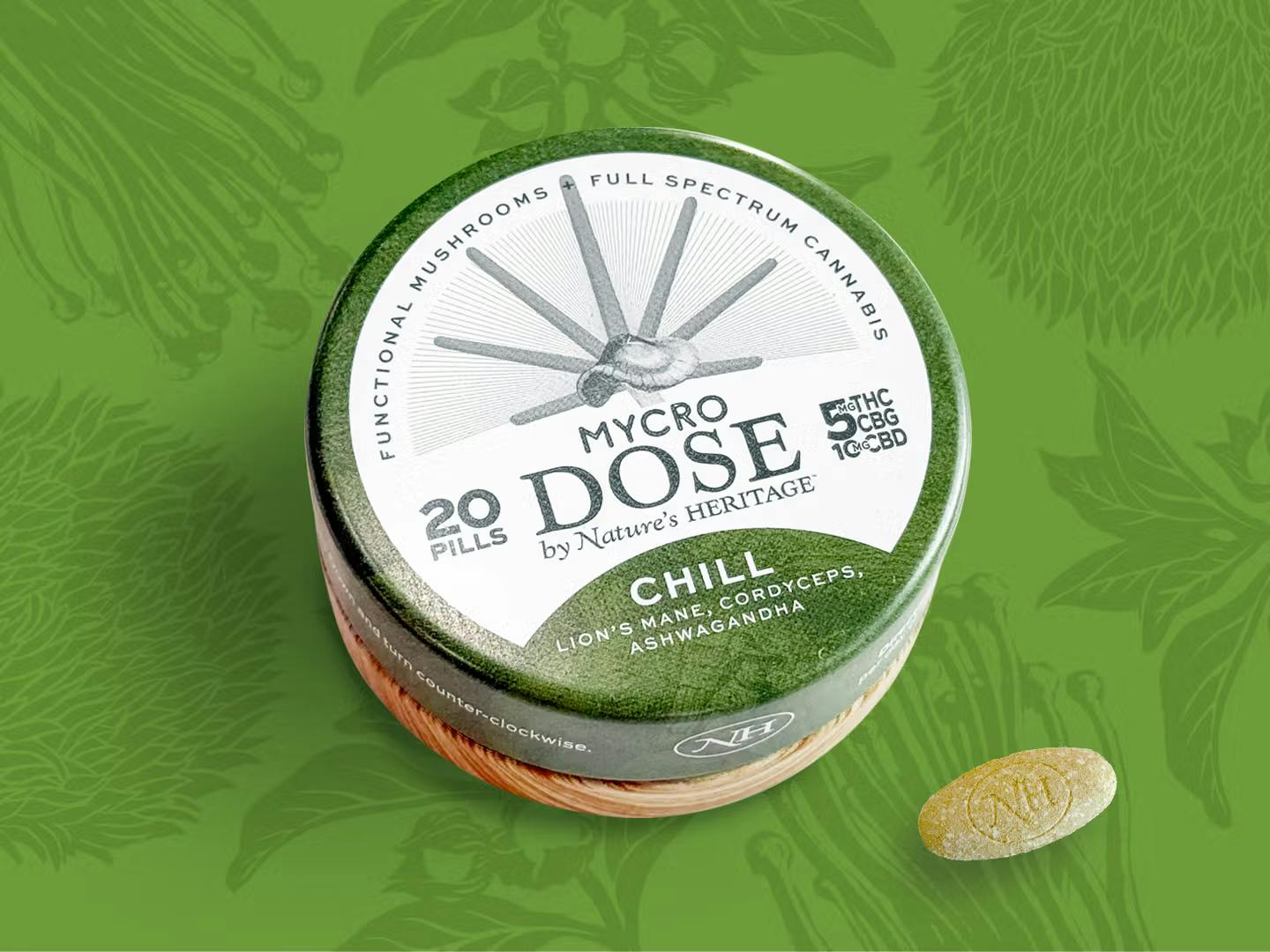 Nature's Heritage - Mycro Dose Tablets 100mg - Chill