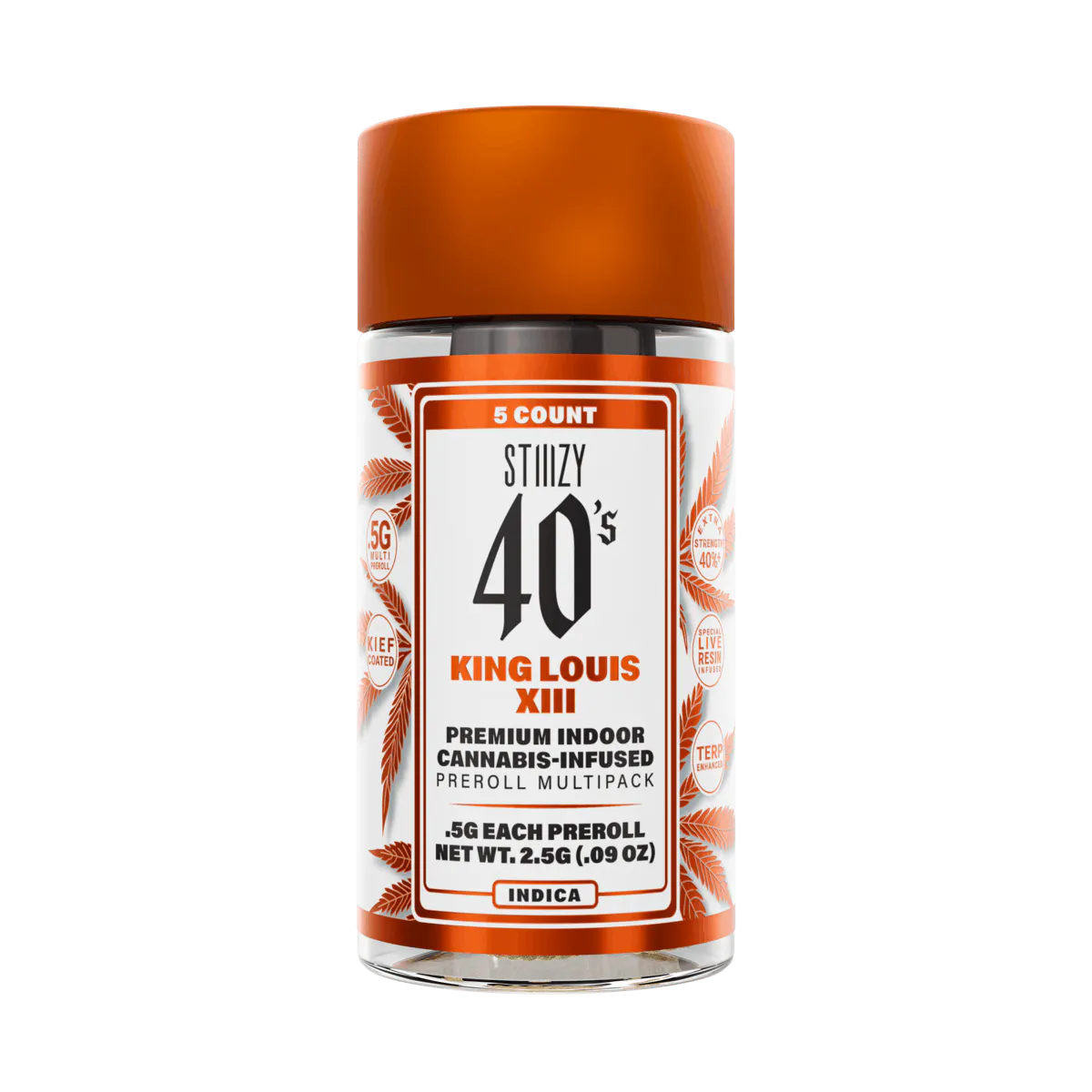 40's King Louis XIII 5-Pack Infused Pre-Rolls 2.5g