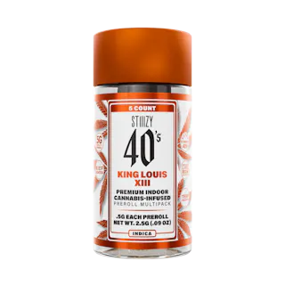 King Louis XIII 40's Infused Pre-Roll 0.5g 5-pack | 2.5g