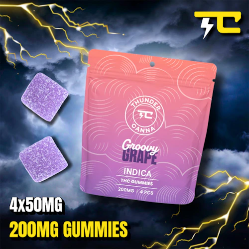 Thunder Canna - 200mg Gummies - Groovy Grape