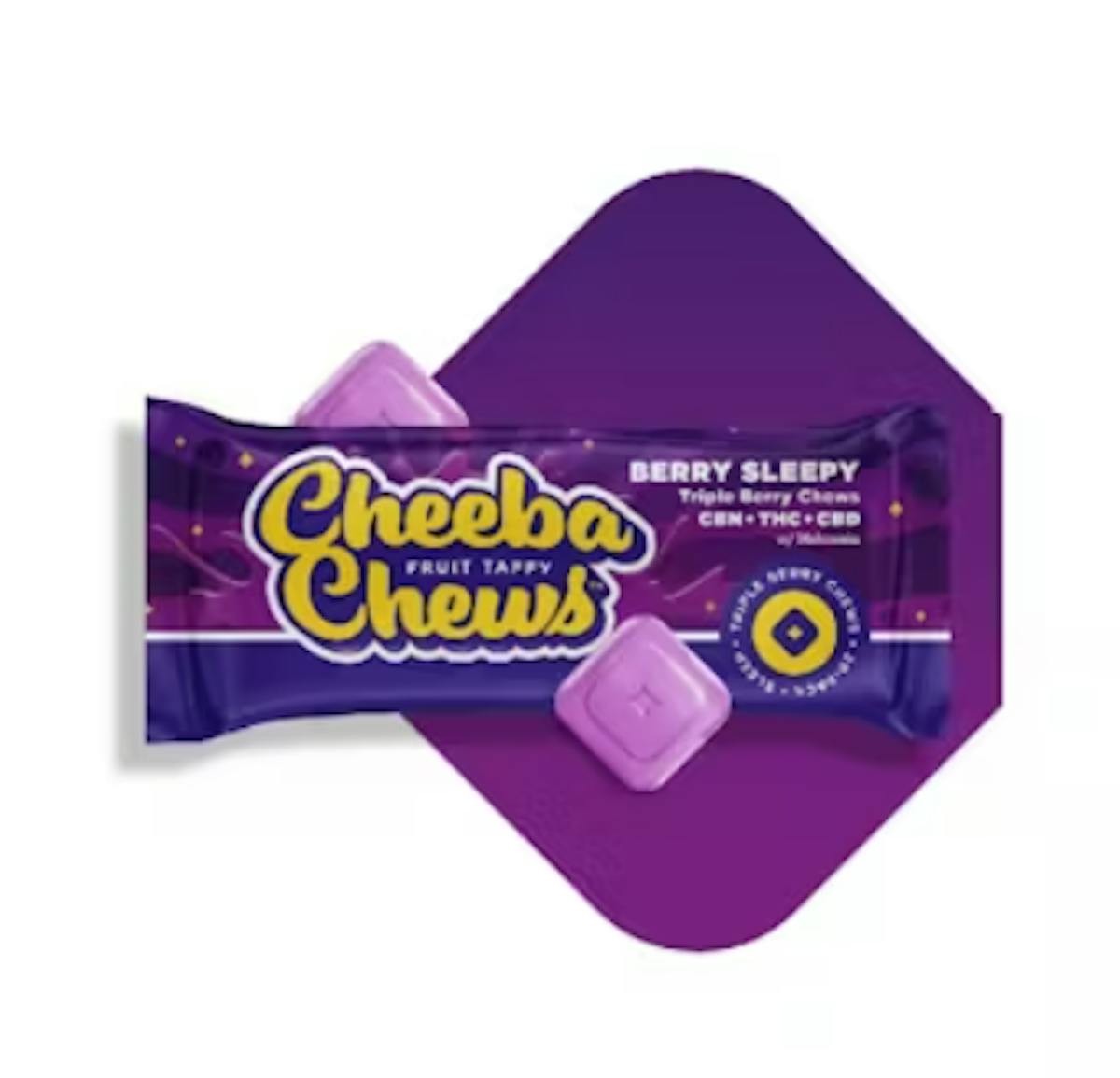 Photo of Cheeba Chews 1:1:1 Berry Sleepy Taffy 100mg 20pk (THC:CBD:CBN)