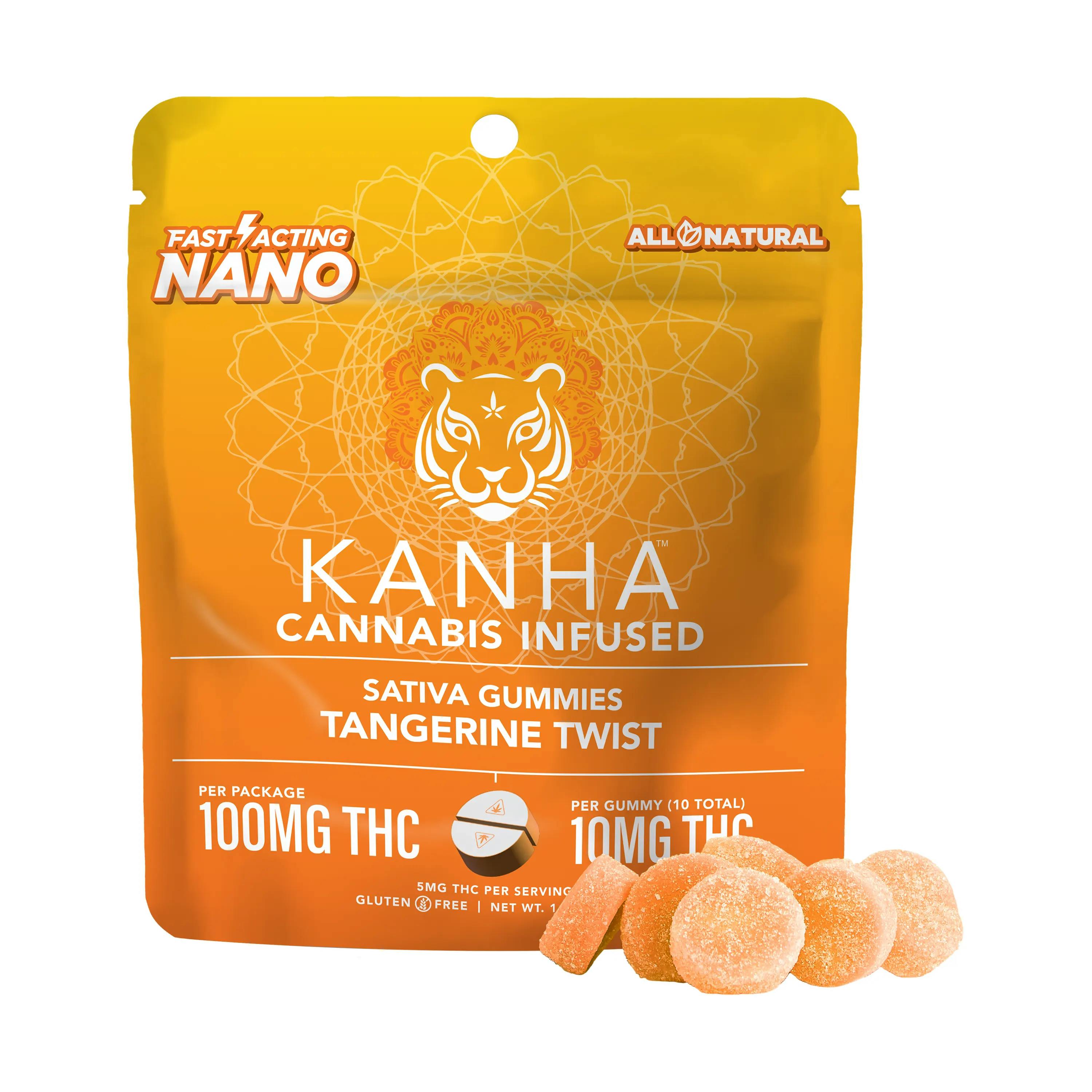 Gummies Tangerine Twist 100mg 20pk Kanha Gummies Canna Provisions