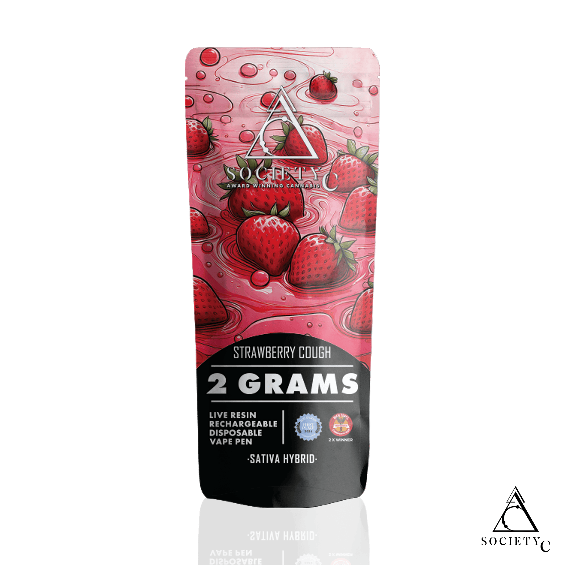 Society C - 2g Live Resin Disposable - Strawberry Cough