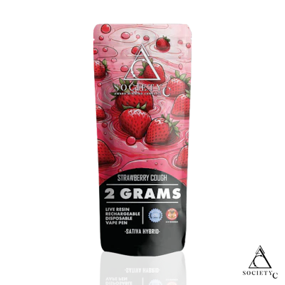Society C - 2g Live Resin Disposable - Strawberry Cough