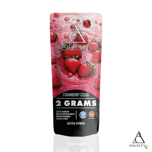 Society C - 2g Live Resin Disposable - Strawberry Cough