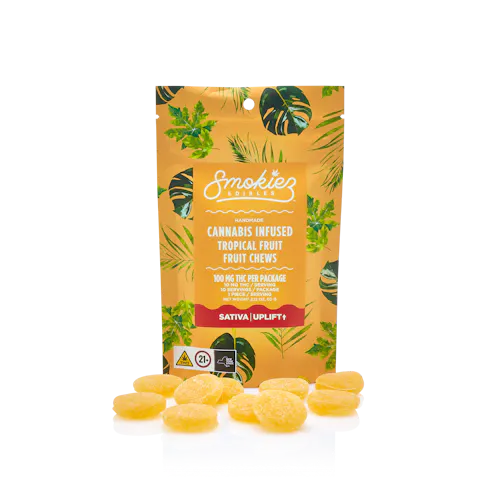Tropical Fruit Sativa 100mg THC Fruit Chews-1