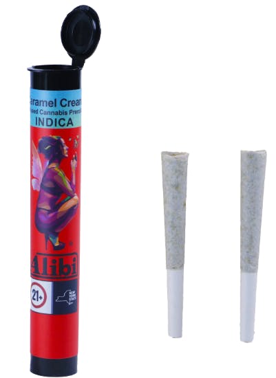 Product Alibi | Caramel Cream | .5g Infused Pre-Roll | 2ct