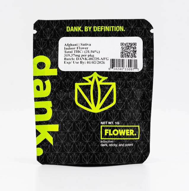 Dank | Afghani | Dime Bag | 1g