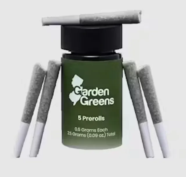 Garden Greens Pre-Roll Pack Moonbow x Gorilla Glue #4 5pk/2.5g (hybrid, packs)