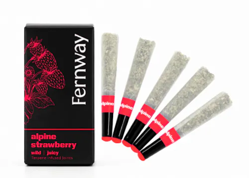 Alpine Strawberry Terpene Infused Pre-Roll 5-pack | 2.5g-1