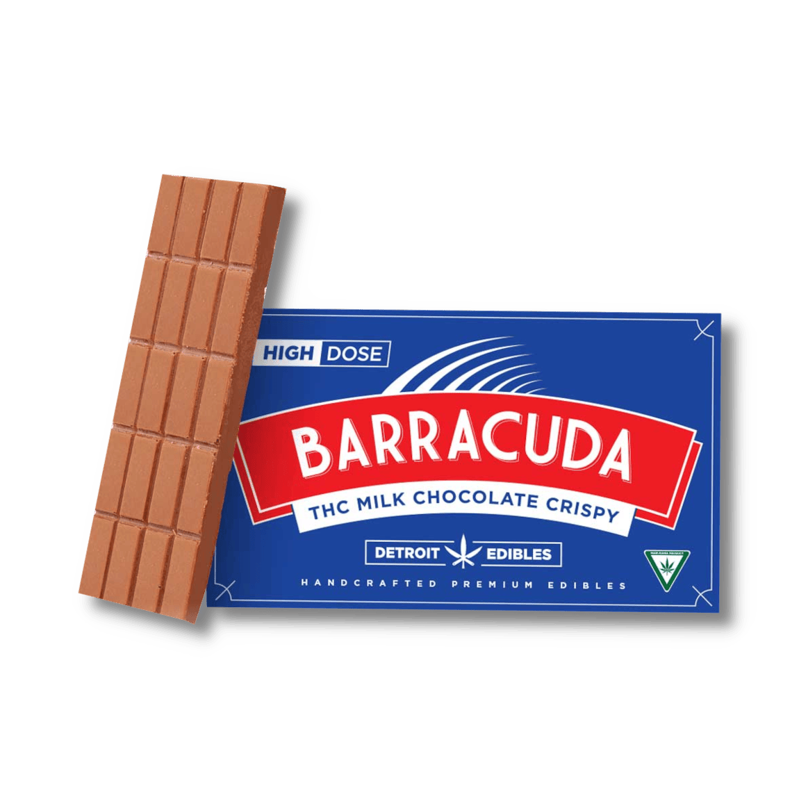 Detroit Edibles | Barracuda Bar - 200mg - Milk Chocolate Crispy