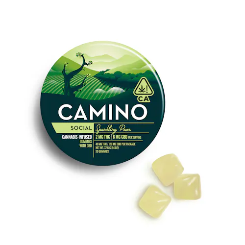 Camino Sparkling Pear Gummies-active
