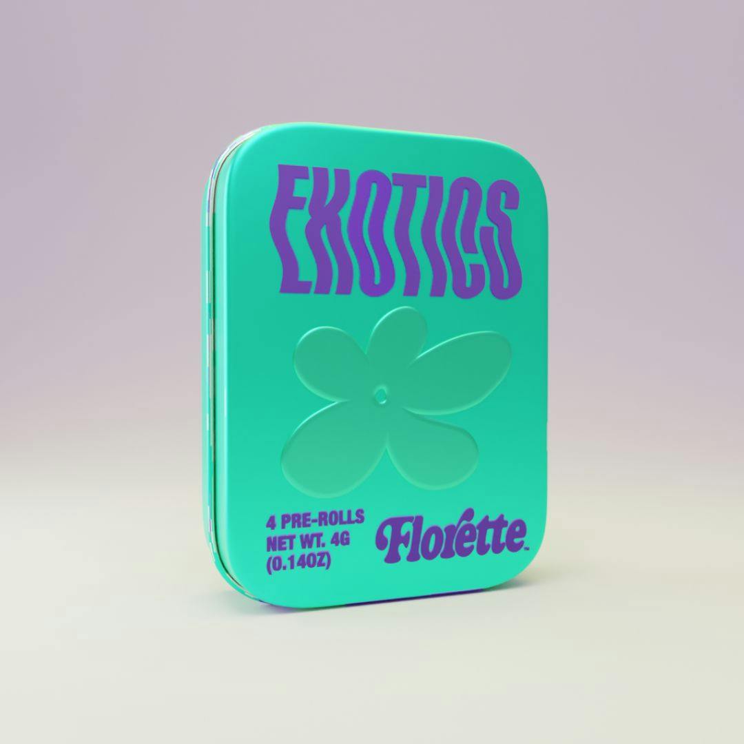 Florette | Exotics 1g Pre-Roll 4 Pack | Lemon Bubblegum