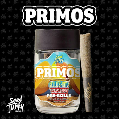 Seed Junky - 5-Pack .6g Bubble Hash Infused Prerolls - Gello Shotz