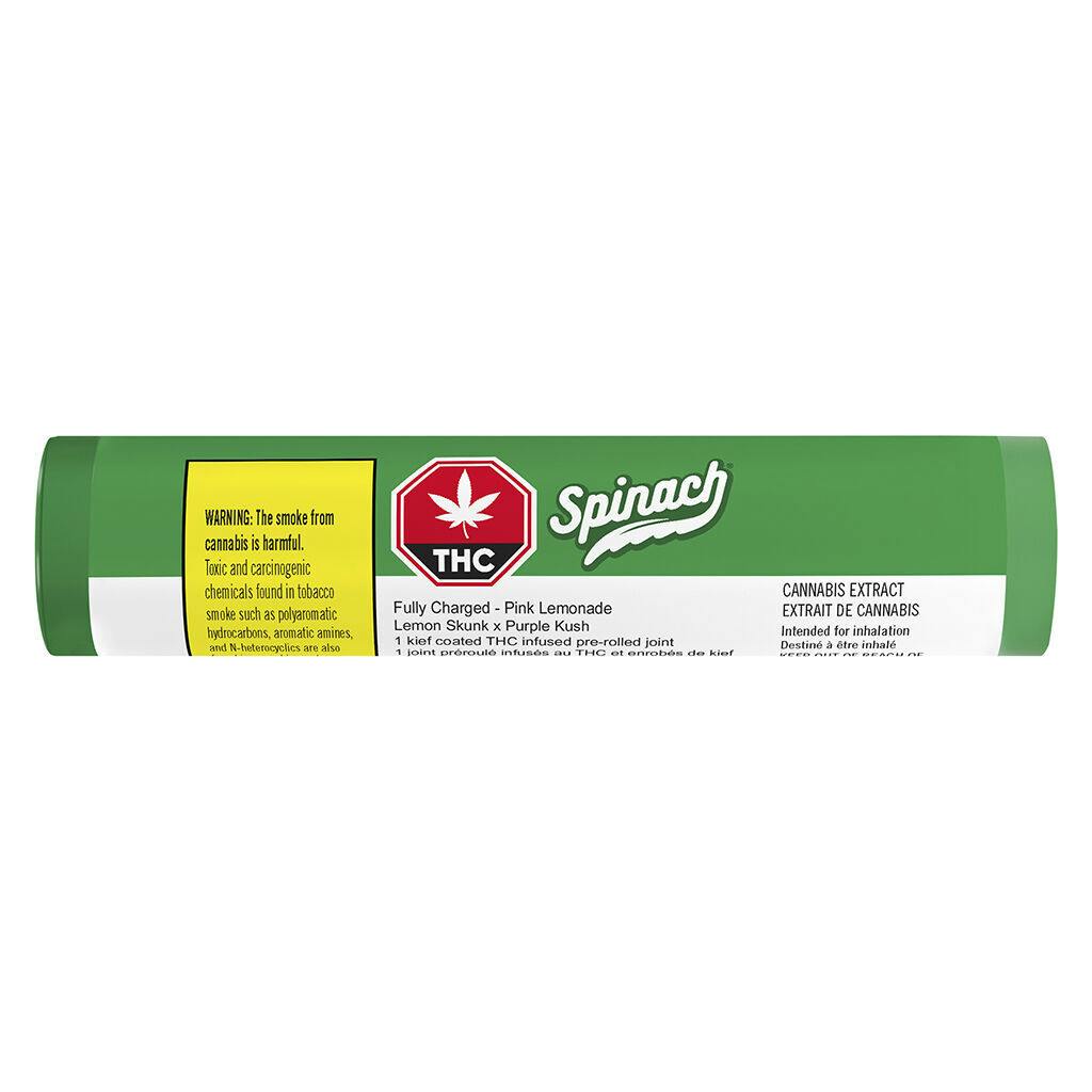 Spinach - fully charged pink lemonade infused pre-roll - 1x0. 7g