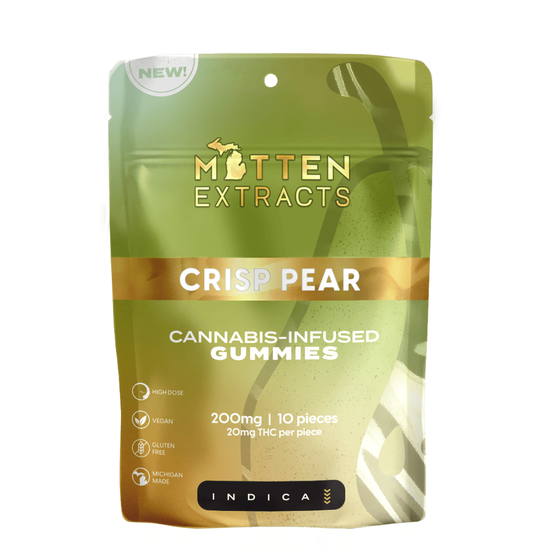 Mitten Extracts Crisp Pear Gummies 200mg (10 Pack) — EDIBLES