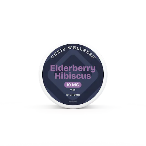 Elderberry Hibiscus 10mg (10ct) – Curio Chews-active